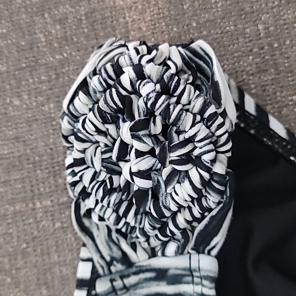 CACIQUE Zebra Print High Cut Bikini Bottom - Picture 4 of 4